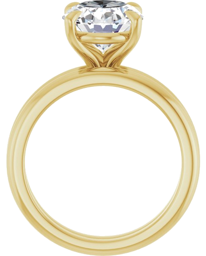 Sužadėtuvių Žiedas 750 Geltonojo Aukso Oval 11mm x 9mm (7)