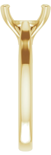 14K Yellow 9.4 mm Round Engagement Ring Mounting (4)