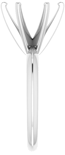 Sužadėtuvių Žiedas „Light Solitaire“ 585 Baltojo Aukso Round 10.2mm x 10.6mm (4)