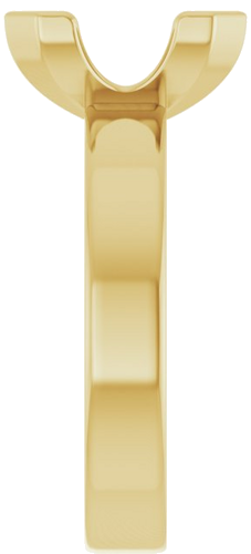 Sužadėtuvių Žiedas „Half-Bezel Solitaire“ 14k yellow gold Emerald 10mm x 8mm (4)