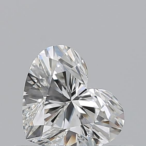 0.51 carat H-VVS2 Natūralus Heart Deimantas (1)