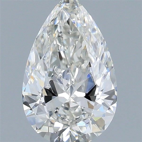 0.51 carat H-SI2 Natūralus Pear Deimantas (1)