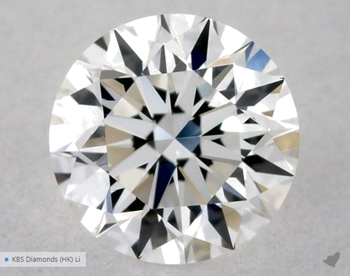 0.58 carat G-VVS2 Excellent cut Natūralus Round Deimantas (1)