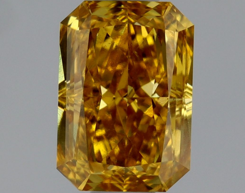 0.63 carat Faint Yellow-SI1 Natūralus Radiant Deimantas (1)