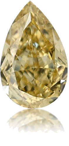 0.56 carat Fancy Intense Yellow-VVS2 Natūralus Pear Deimantas (1)