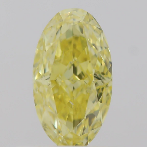 0.5 carat Fancy Intense  Yellow-SI1 Natūralus Oval Deimantas (1)