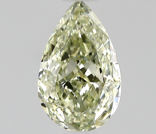 0.42 carat Fancy Grayish Greenish Yellow-VVS1 Natūralus Pear Deimantas (1)