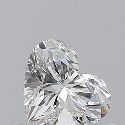 0.52 carat F-VVS2 Natūralus Heart Deimantas (1)