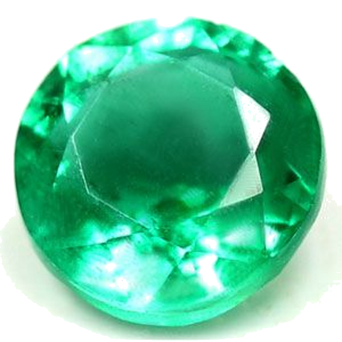 0.48 carat GREEN Round Smaragdas (1)