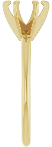 14K Yellow 6.0-6.6 mm Round 6-Prong Solitaire Engagement Ring Mounting (4)