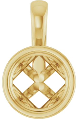 Pakabukas „Solitaire“ 14k yellow gold Round 7mm (1)