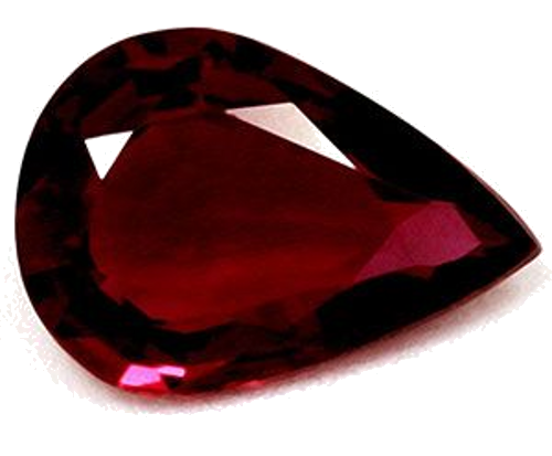 0.59 carat RED Pear Rubinas (1)