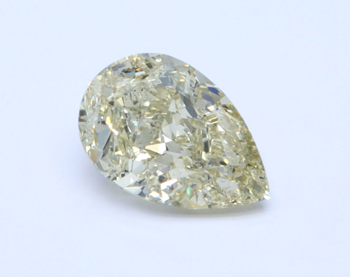 2.01 carat Fancy Brownish Greenish Yellow-SI1 Natūralus Pear Deimantas (1)