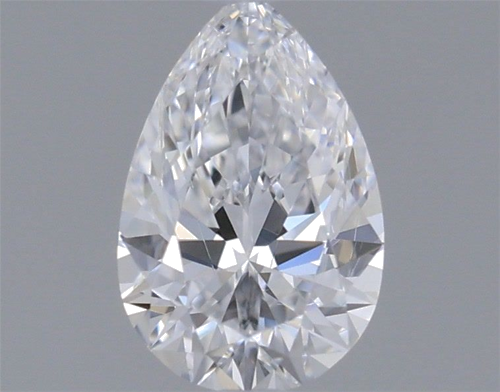 0.32 carat D-VVS2 Natūralus Pear Deimantas (1)
