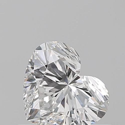 0.51 carat F-VVS1 Natūralus Heart Deimantas (1)