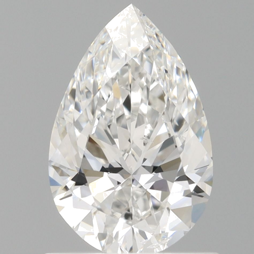 1.0 carat F-SI2 Natūralus Pear Deimantas (1)