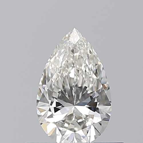 0.5 carat H-VS2 Natūralus Pear Deimantas (1)