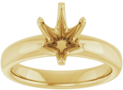 Sužadėtuvių Žiedas „Solstice Solitaire®“ 10k yellow gold Oval 9mm x 7mm (3)