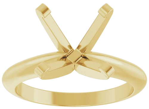 Sužadėtuvių Žiedas „Solitaire“ 14k yellow gold Square 7mm (3)