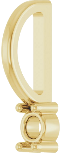 Pakabukas „Family Bar“ 585 Geltonojo Aukso Round 2.5mm (2)