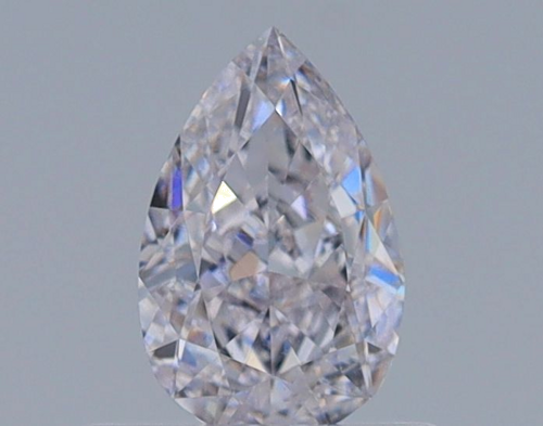 0.5 carat Faint Pink-VVS1 Natūralus Pear Deimantas (1)