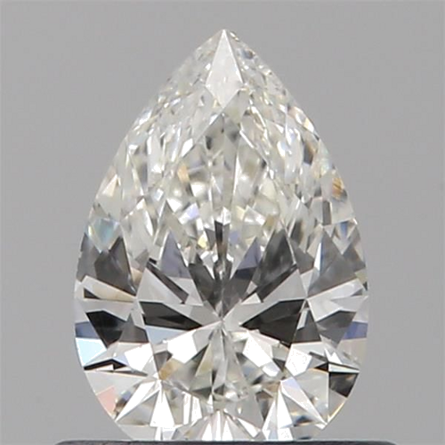 0.5 carat H-SI1 Natūralus Pear Deimantas (1)