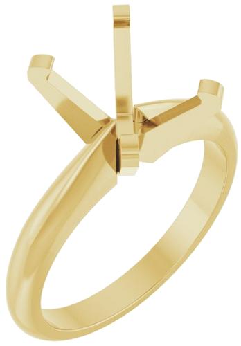 Sužadėtuvių Žiedas „Solitaire“ 14k yellow gold Oval 10mm x 8mm (1)