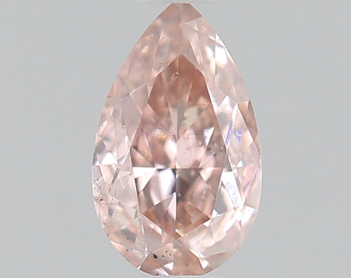 0.4 carat Fancy Brownish Orangey Pink-SI1 Natūralus Pear Deimantas (1)