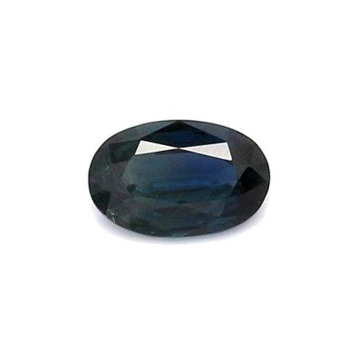 0.66 carat BLUE BRILLIANTSTEP cut Oval Safyras (1)