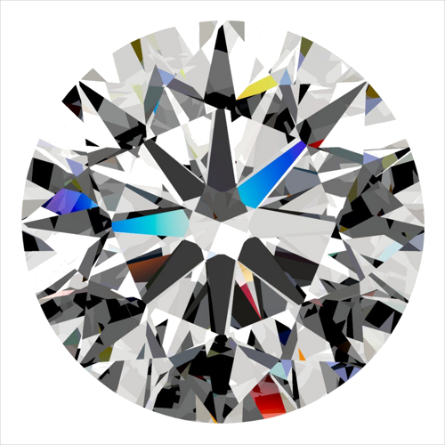 0.32 carat F-VS2 Excellent cut Natūralus Round Deimantas (1)