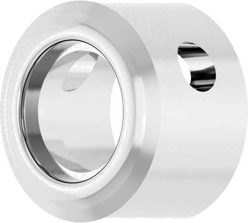 14K White 3.8 mm Round Bezel-Set Slide Pendant Mounting (2)