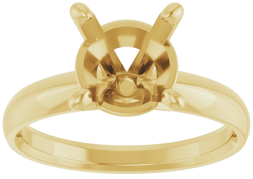 Sužadėtuvių Žiedas „Solitaire“ 14k yellow gold Round 8.6mm (3)
