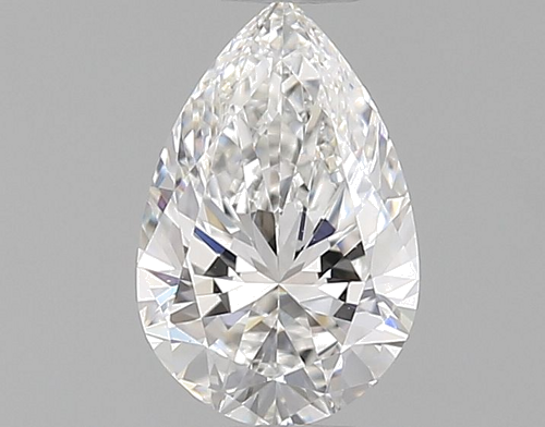 0.54 carat F-VVS2 Natūralus Pear Deimantas (1)