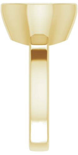 14K Yellow 11 mm Round Solitaire Engagement Ring Mounting (4)