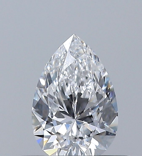 0.4 carat D-VVS2 Natūralus Pear Deimantas (1)