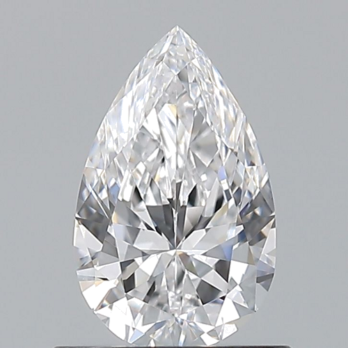0.7 carat D-VVS2 Natūralus Pear Deimantas (1)