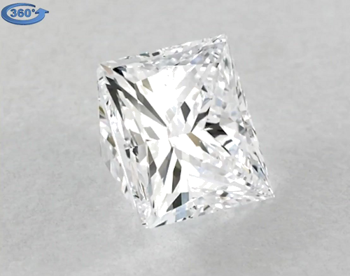 2.01 carat E-VS2 Natūralus Princess Deimantas (1)
