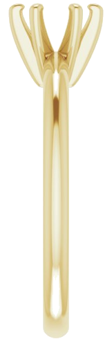 14K Yellow 5.5 mm Round Solitaire Engagement Ring Mounting (4)