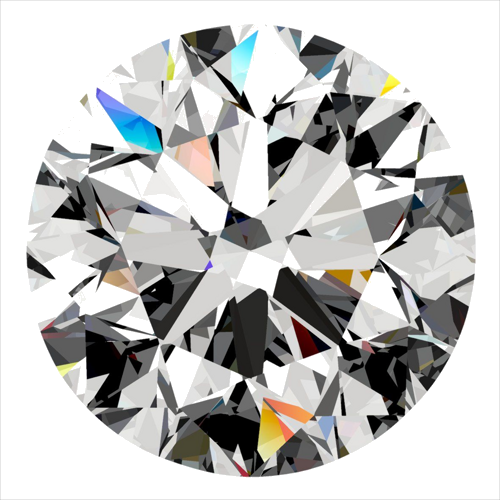 0.3 carat F-VS2 GD cut Natūralus Round Deimantas (1)