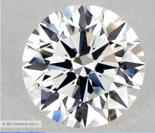 0.55 carat H-VVS2 Excellent cut Natūralus Round Deimantas (1)