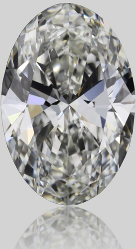 0.5 carat I-VS1 Natūralus Oval Deimantas (1)