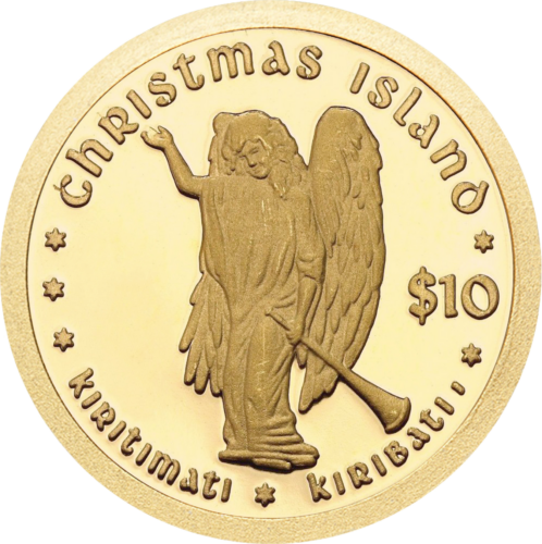 2005 Kiribati 10 dolāru monēta Ziemassvētku sala (1)