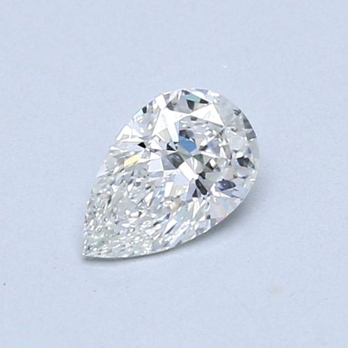 0.4 carat F-SI1 Natūralus Pear Deimantas (1)