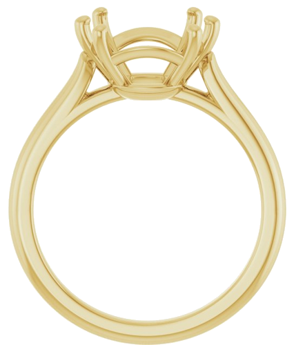Sužadėtuvių Žiedas 14k yellow gold Elongated Cushion 11mm x 9mm (2)