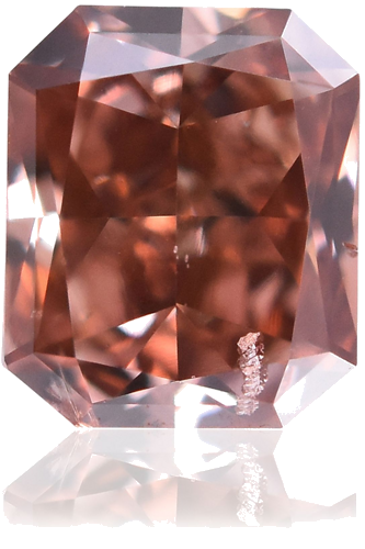 0.29 carat Fancy Deep Orangey Pink-SI1 Natūralus Radiant Deimantas (1)