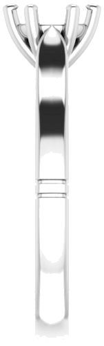 Sužadėtuvių Žiedas „Solitaire“ 585 Baltojo Aukso Round 6mm (4)
