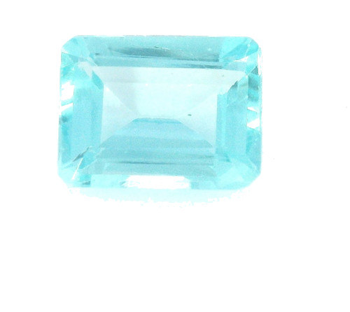 2.42 carat BLUE STEP cut Octagonal Apatite (1)