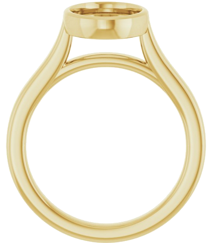 Sužadėtuvių Žiedas „Bezel-Set Solitaire“ 14k yellow gold Oval 11.5mm x 8mm (2)