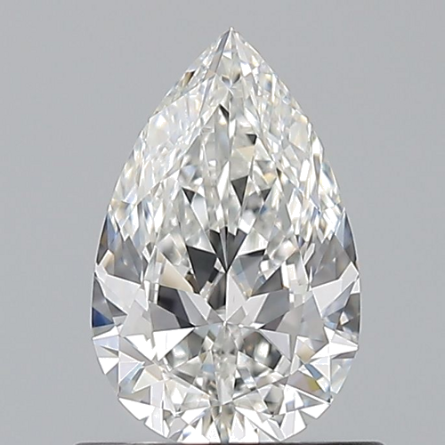 0.7 carat F-VS1 Natūralus Pear Deimantas (1)