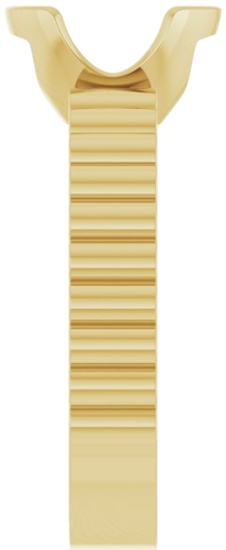 Sužadėtuvių Žiedas „Half-Bezel Solitaire“ 14k yellow gold Round 8mm (4)